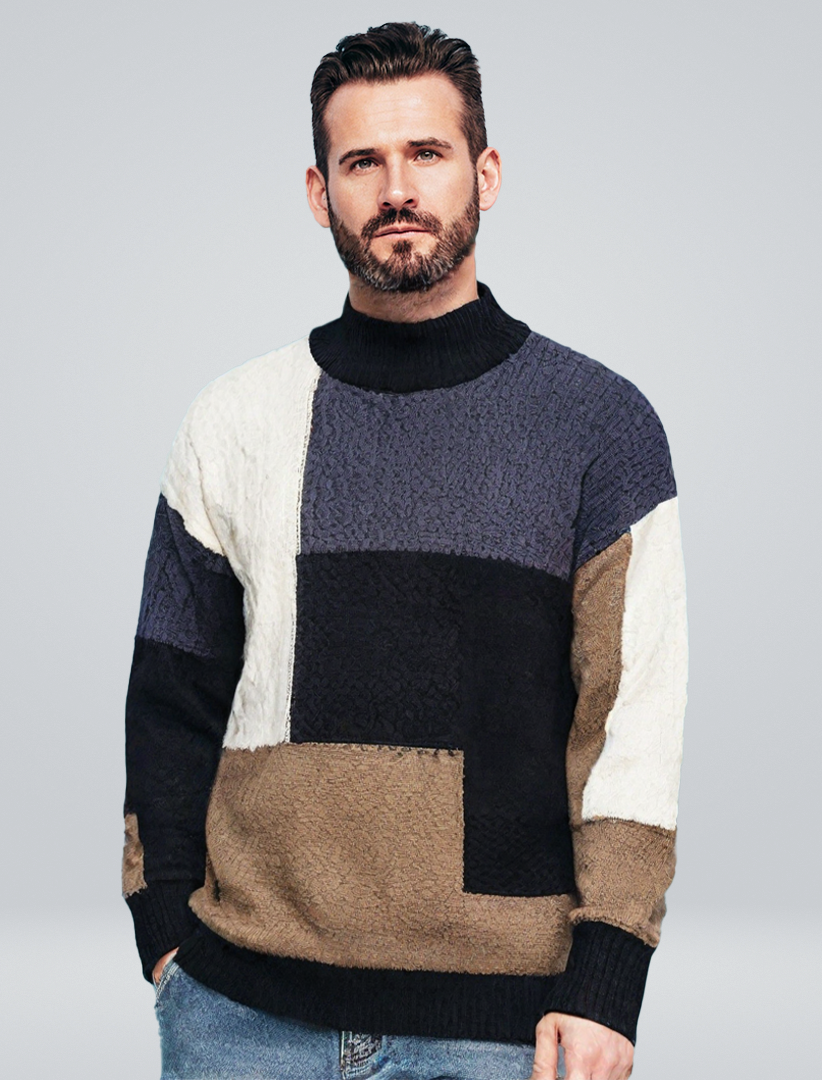 Arnaud | Pull Patchwork Grayson