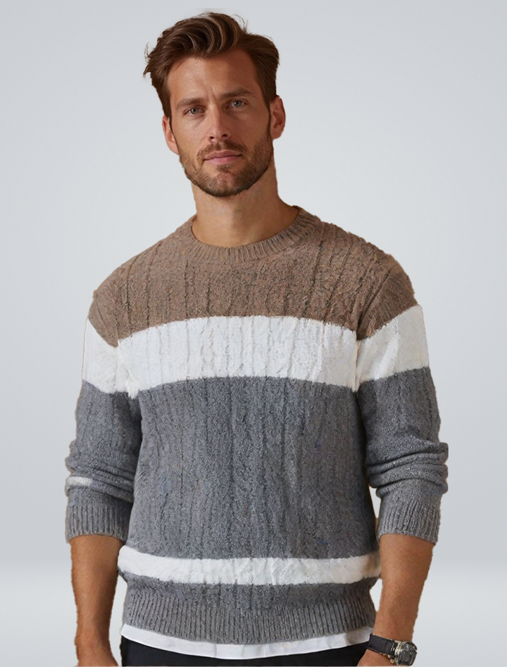 Gustave | Pull élégant en patchwork