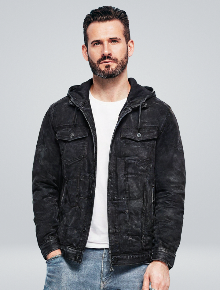 Hugo | Veste en Jean Noire