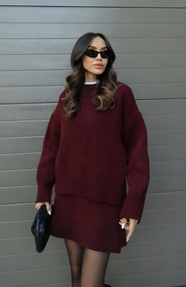 Claudia | Ensemble Oversize en Sweat et Jupe