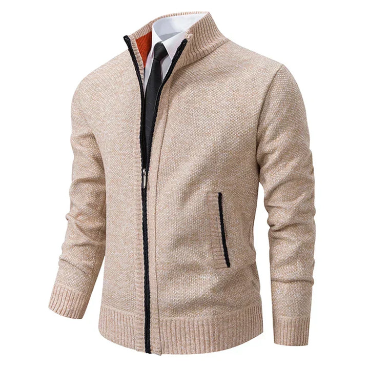 Léopold | Cardigan en Tricot avec Fermeture Éclair