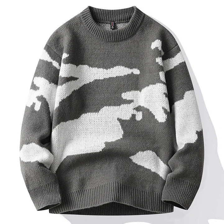 Odilon | Pull pour homme avec motif nuage