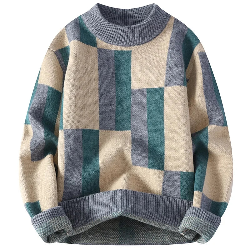 Léon | Pull à motif à carreaux