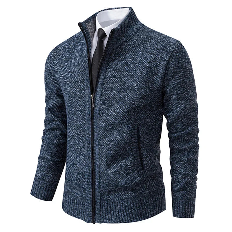 Léopold | Cardigan en Tricot avec Fermeture Éclair