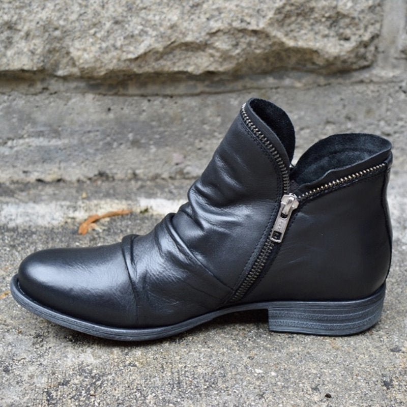 Susan | Bottes en bio-cuir avec zips